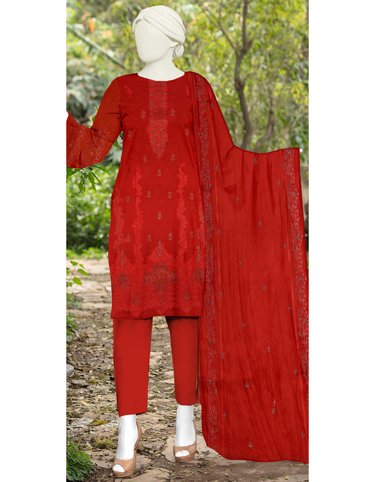 3-Piece Embroidered Lawn Suit