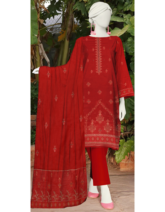 3-Piece Embroidered Lawn Suit