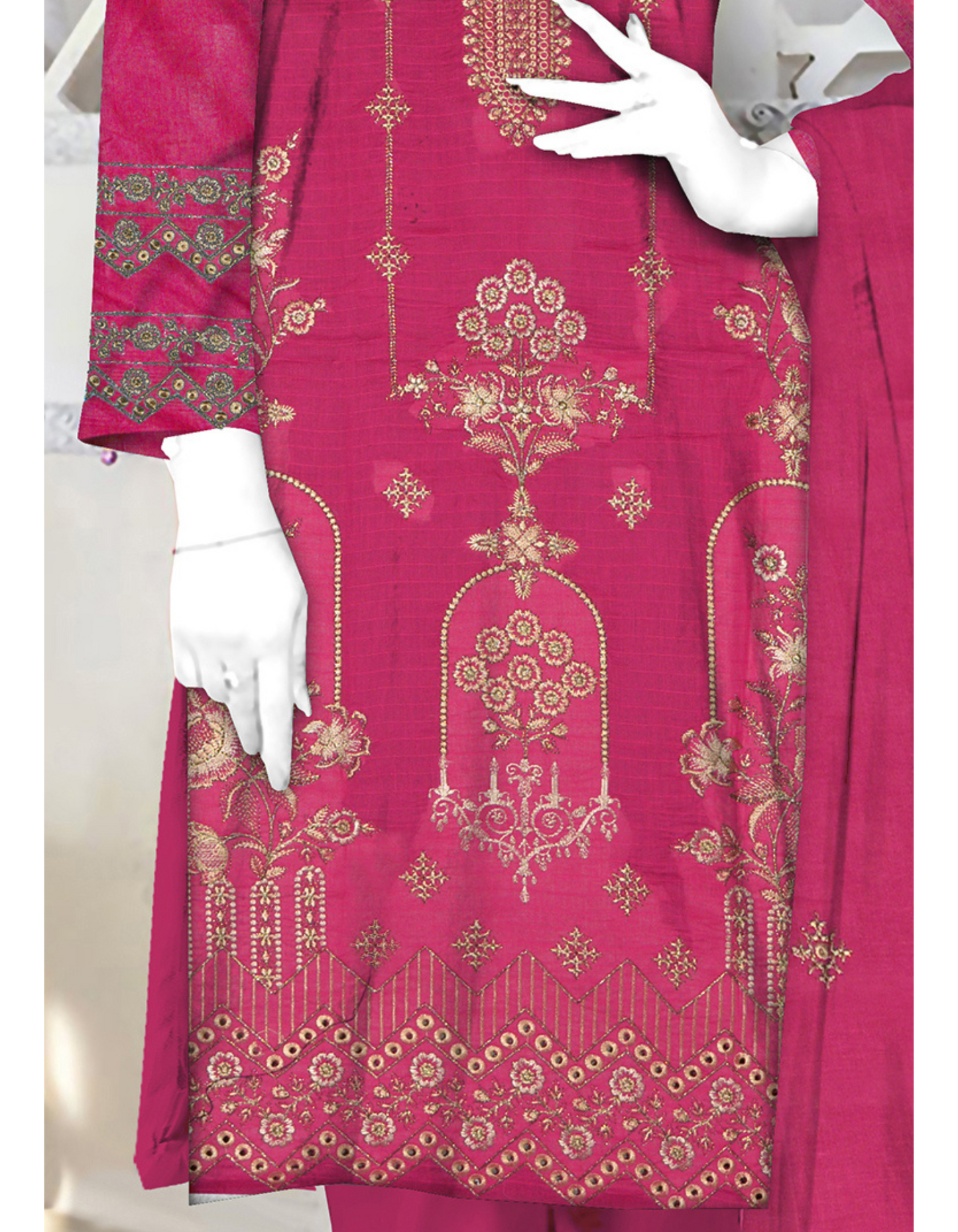 3-Piece Embroidered Lawn Suit