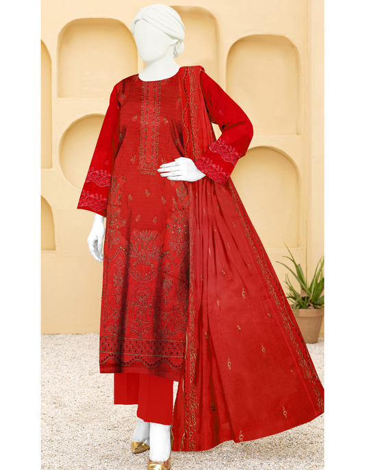 3-Piece Embroidered Lawn Suit