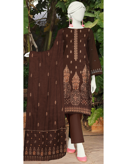 3-Piece Embroidered Lawn Suit