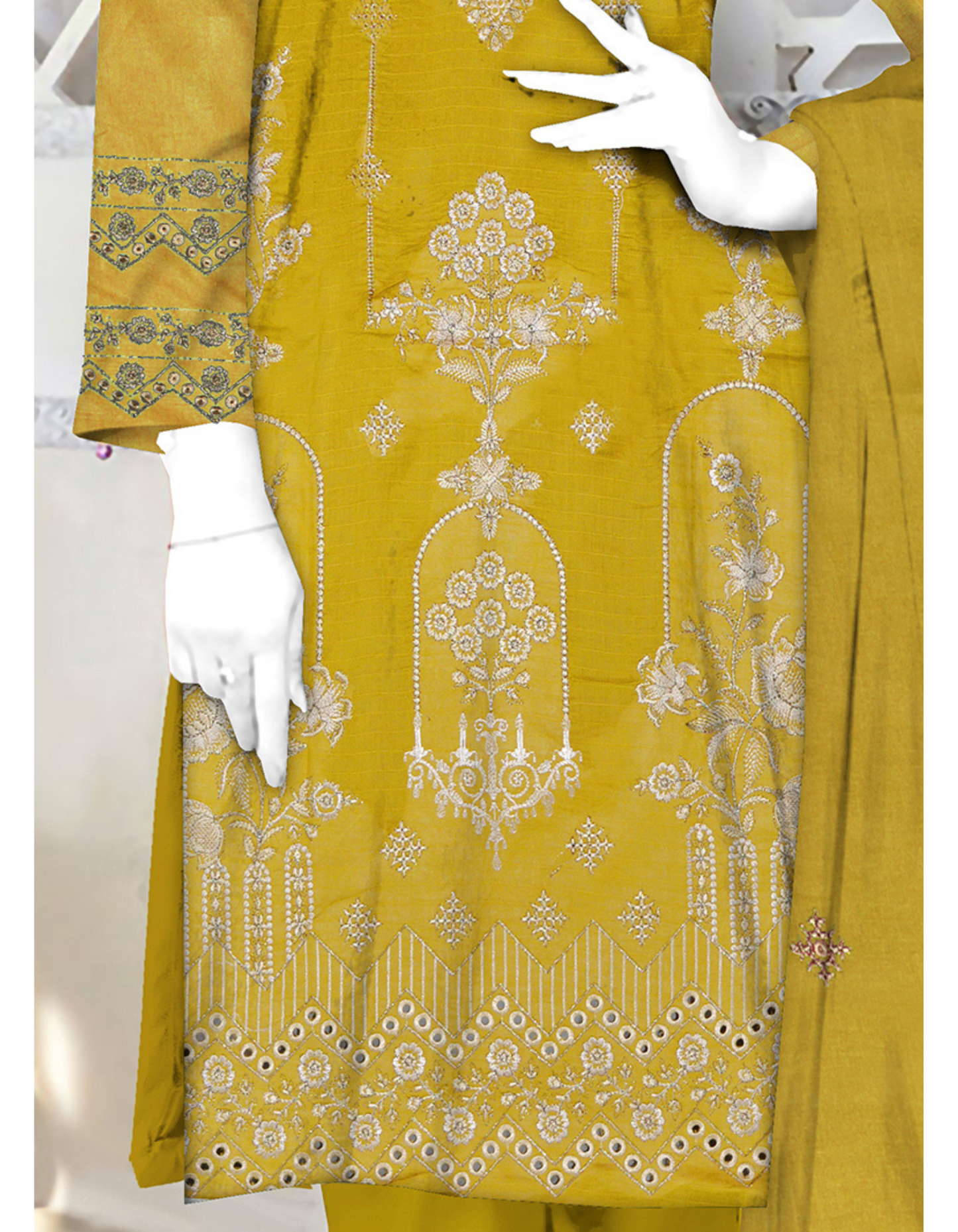 3-Piece Embroidered Lawn Suit