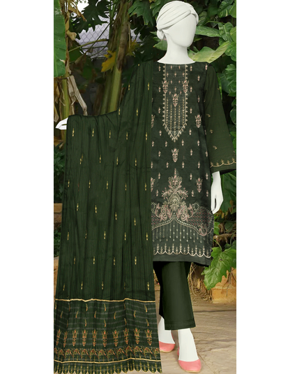 3-Piece Embroidered Lawn Suit