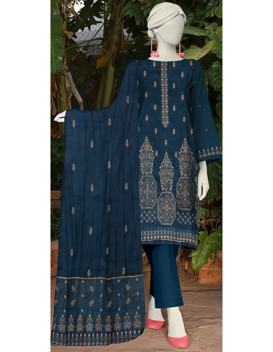 3-Piece Embroidered Lawn Suit