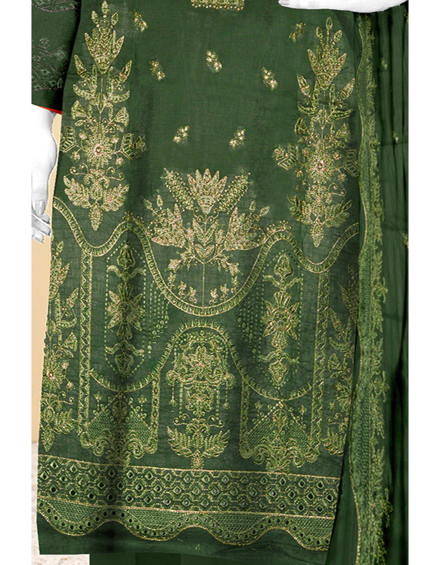 3-Piece Embroidered Lawn Suit