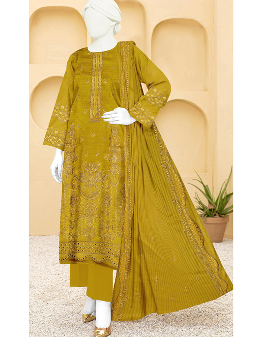 3-Piece Embroidered Lawn Suit