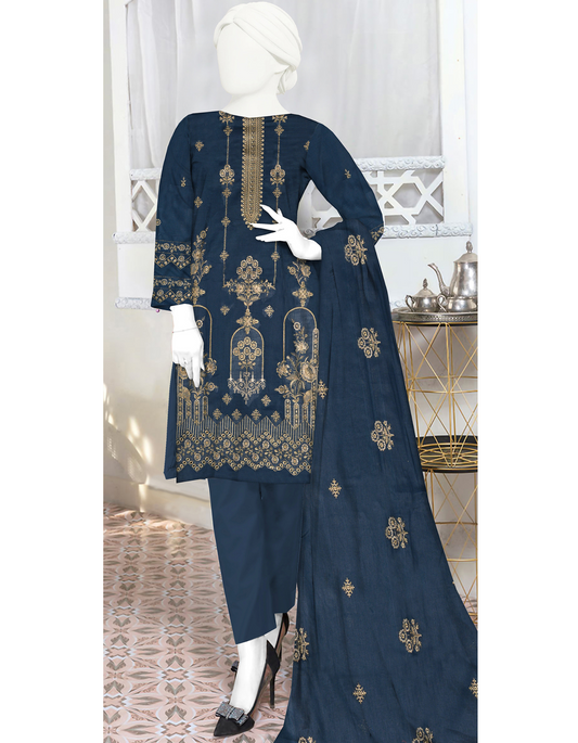 3-Piece Embroidered Lawn Suit