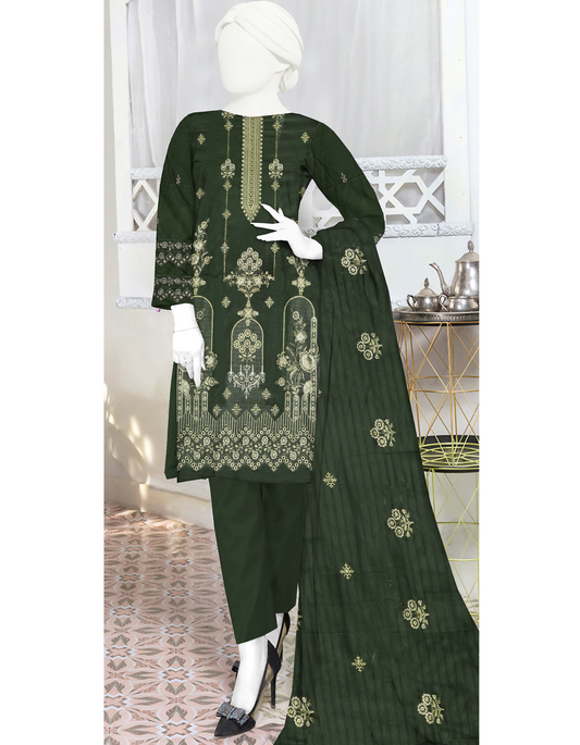 3-Piece Embroidered Lawn Suit